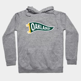 Oakland Pennant - White Hoodie